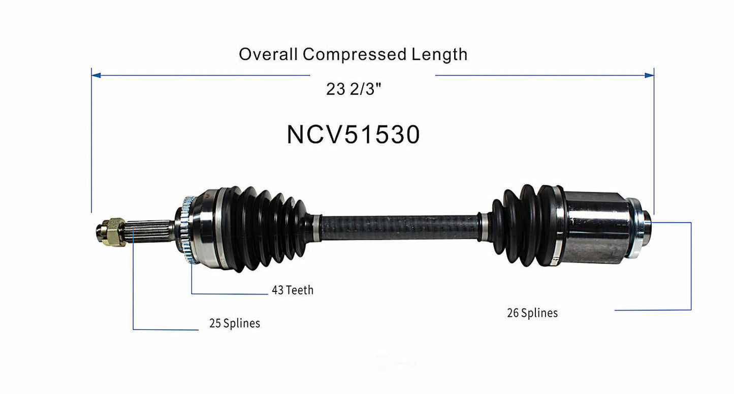 GSP North America NCV51530 CV Axle Assembly