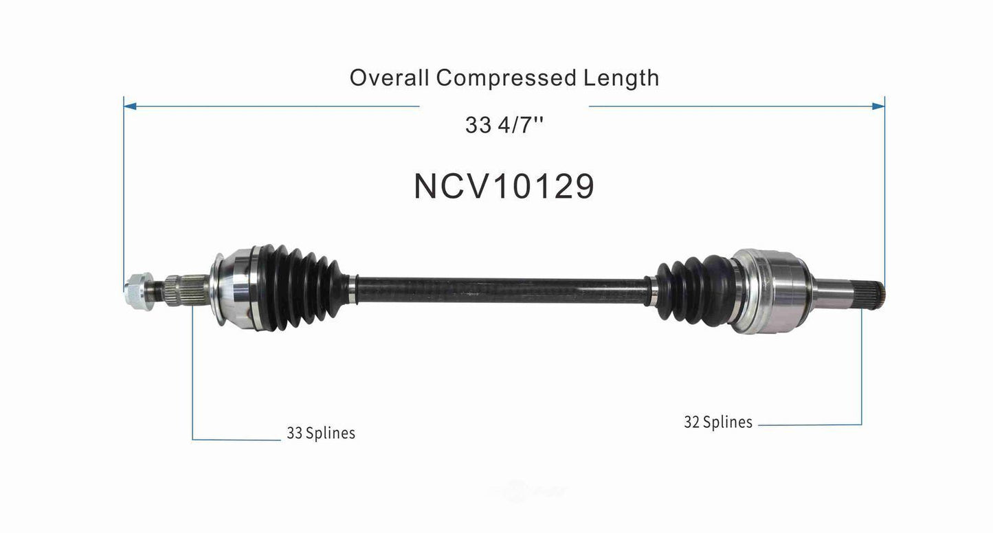GSP North America NCV10129 CV Axle Assembly