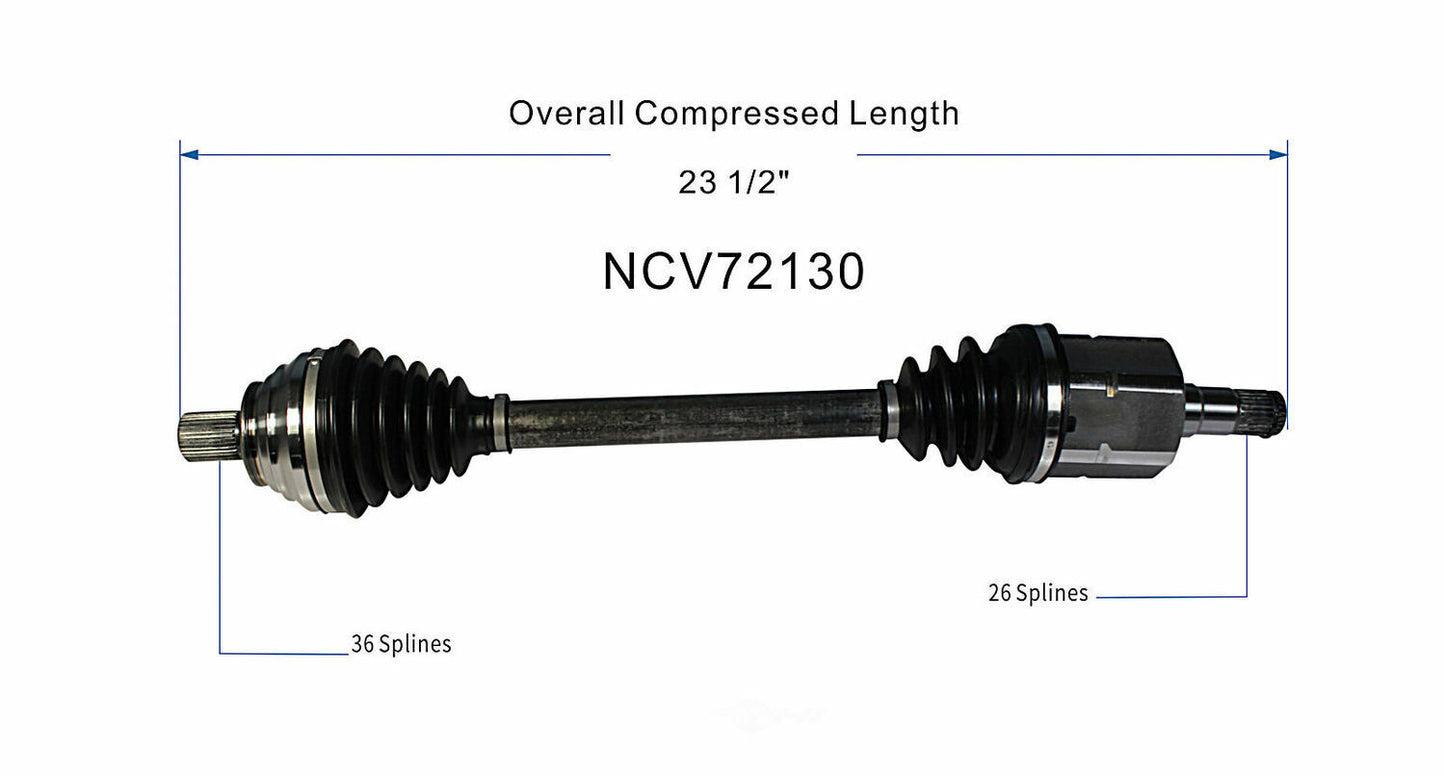 GSP North America NCV72130 CV Axle Assembly