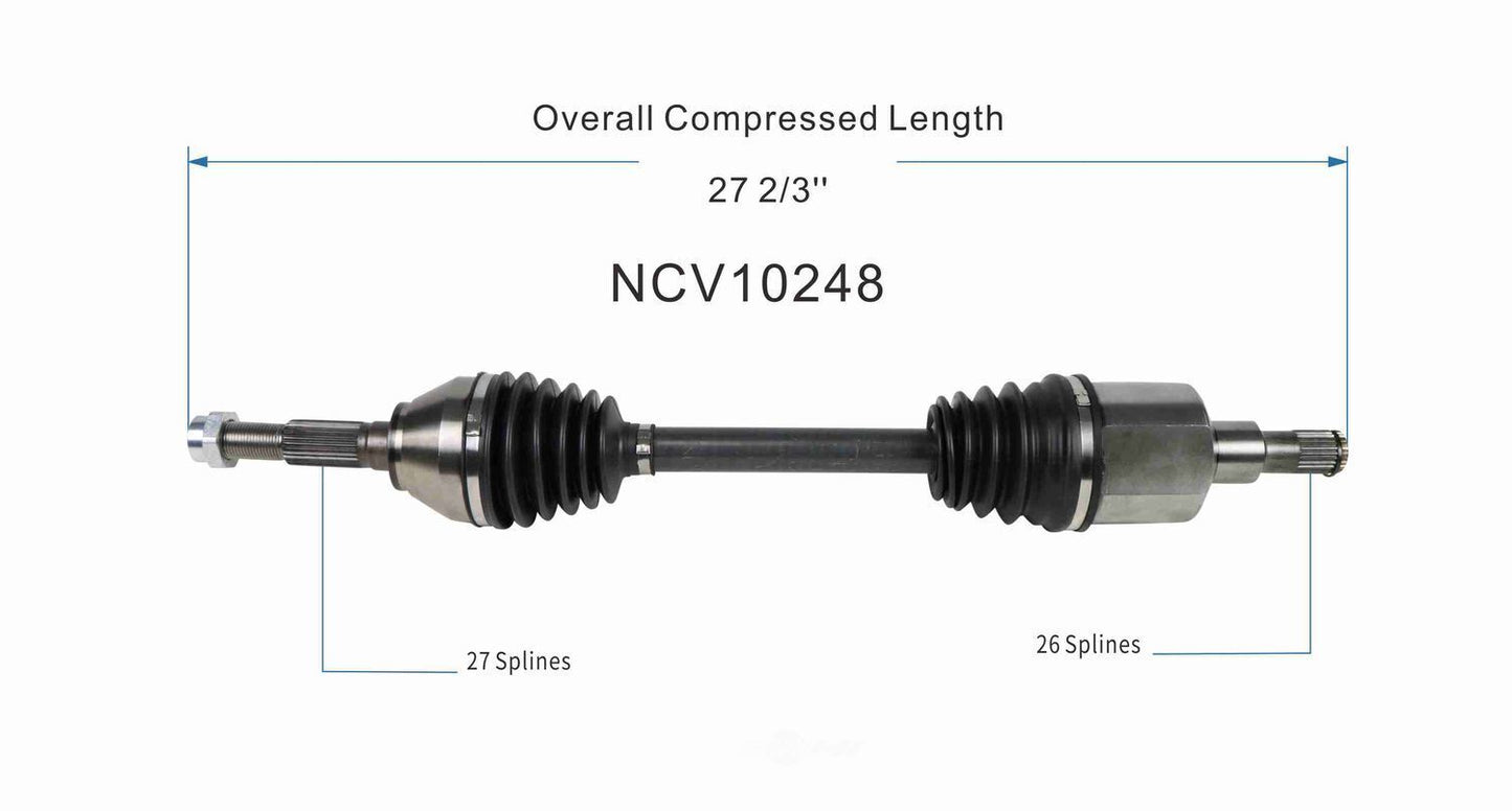 GSP North America NCV10248 CV Axle Assembly