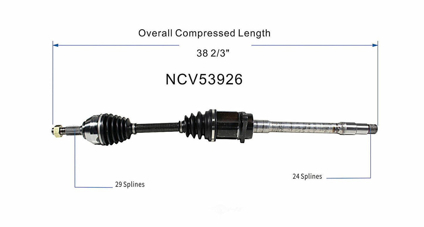 GSP North America NCV53926 CV Axle Assembly