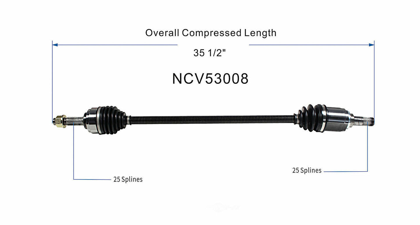 GSP North America NCV53008 CV Axle Assembly