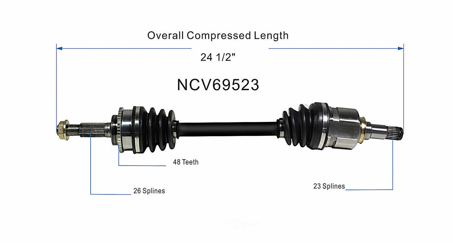 GSP North America NCV69523 CV Axle Assembly