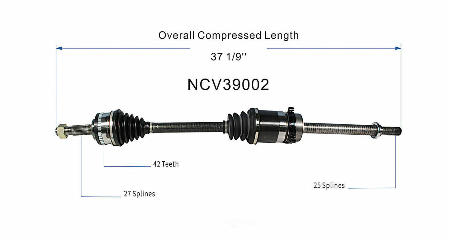 GSP North America NCV39002 CV Axle Assembly
