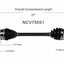 GSP North America NCV75051 CV Axle Assembly