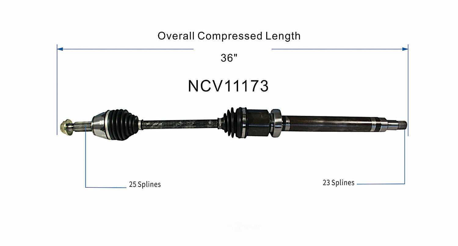 GSP North America NCV11173 CV Axle Assembly