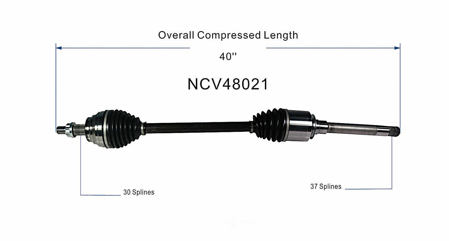 GSP North America NCV48021 CV Axle Assembly