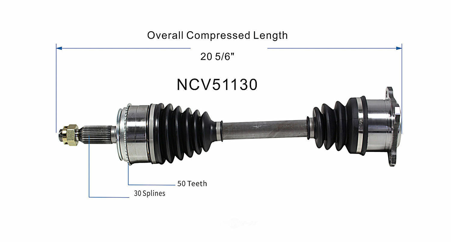 GSP North America NCV51130 CV Axle Assembly