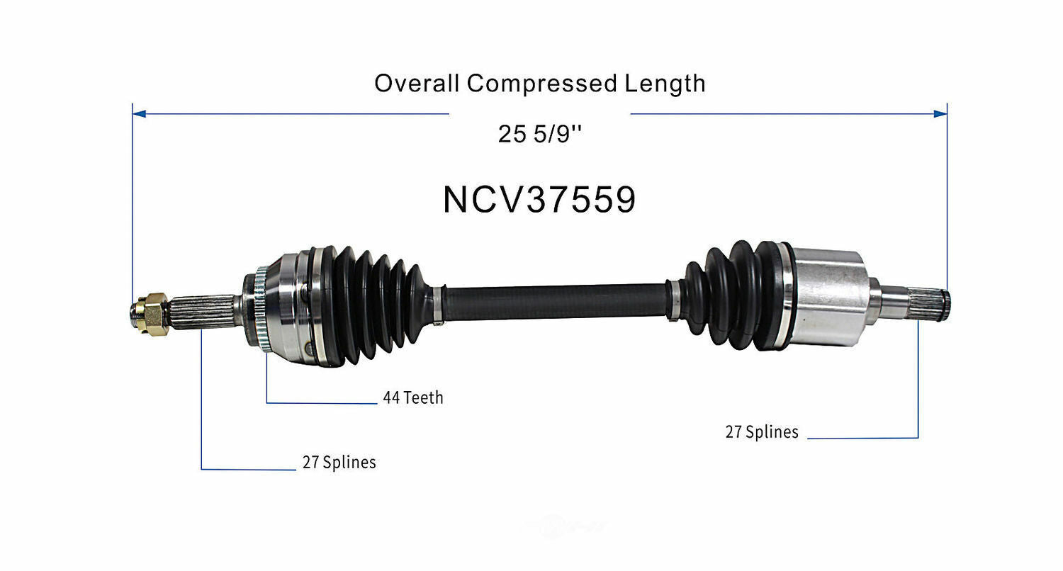 GSP North America NCV37559 CV Axle Assembly
