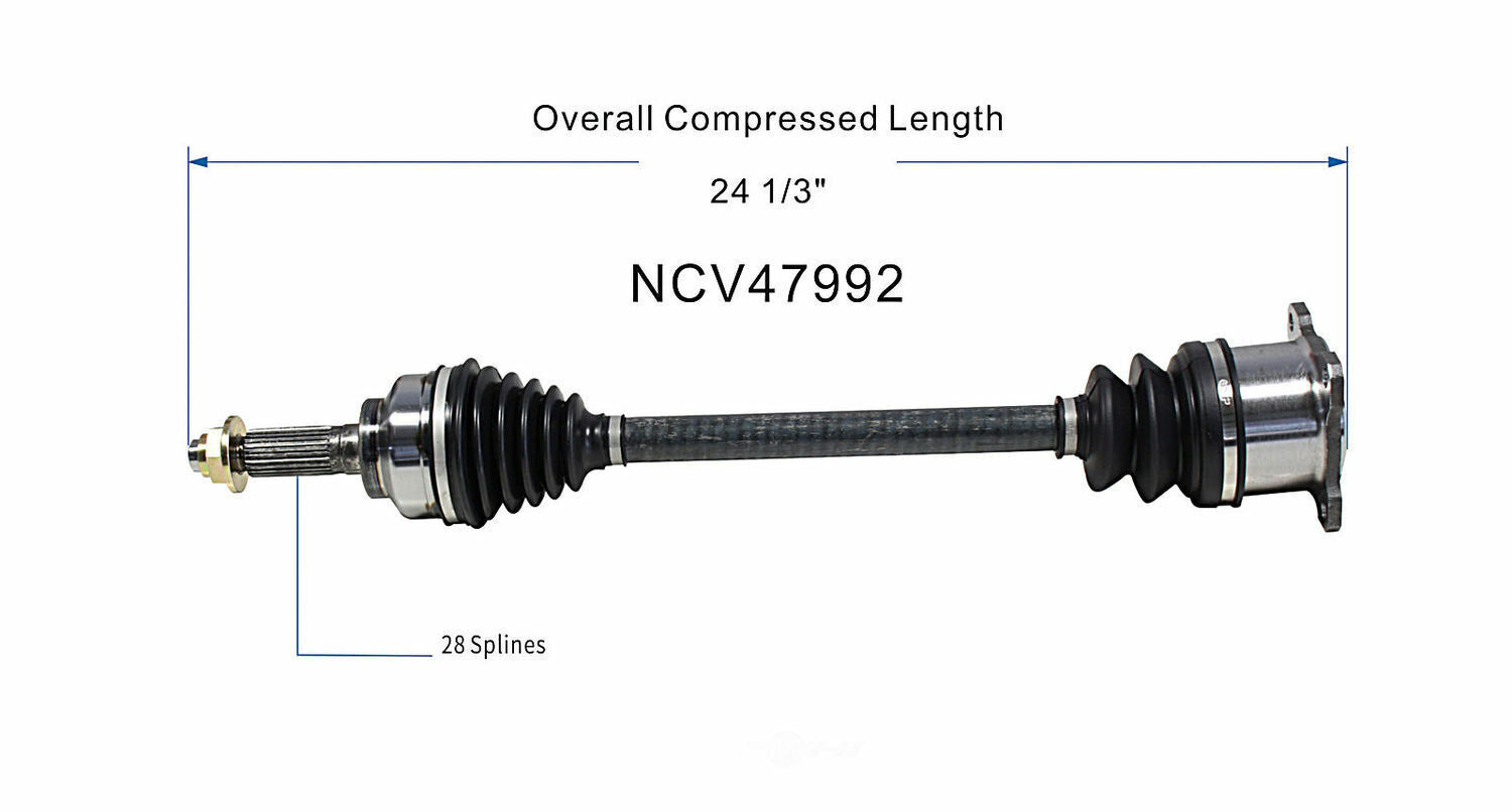 GSP North America NCV47992 CV Axle Assembly