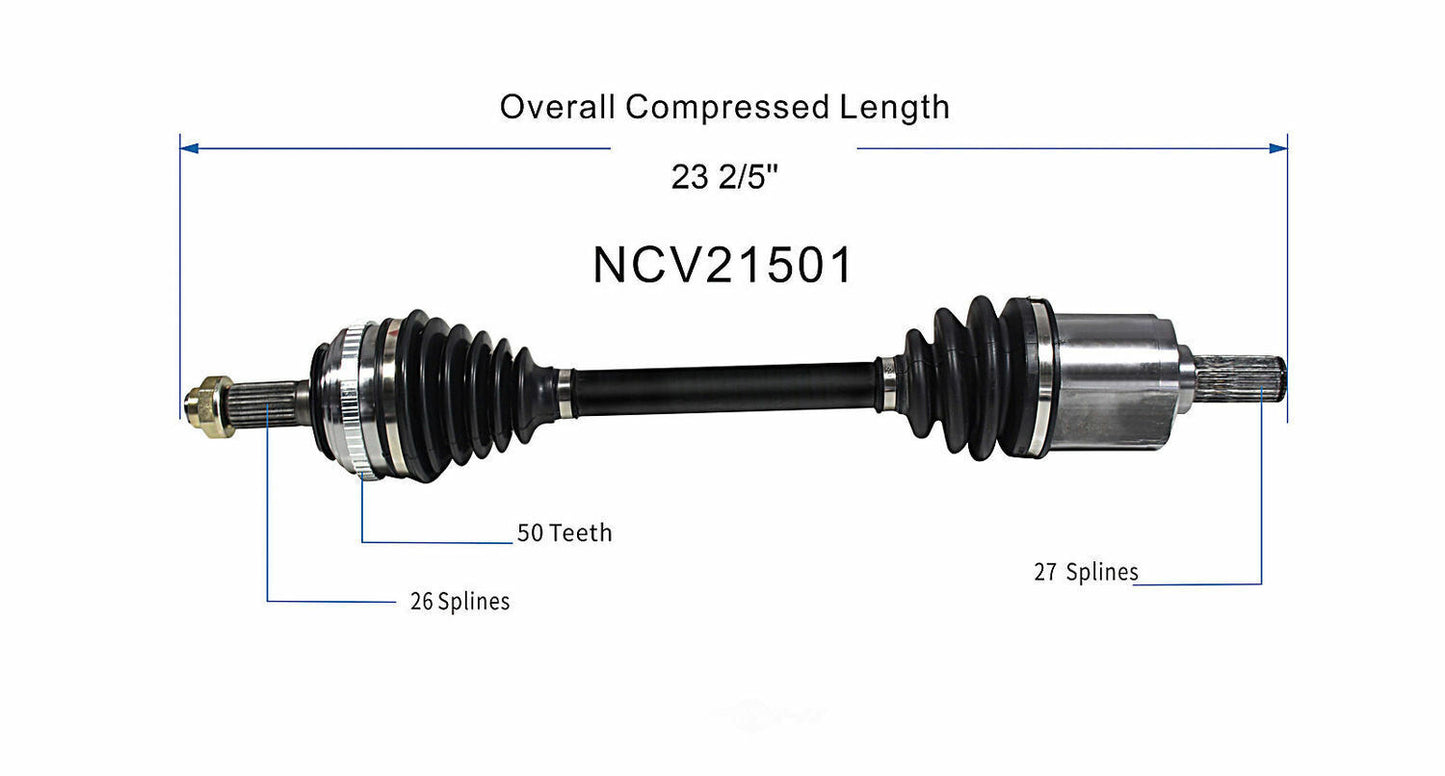 GSP North America NCV21501 CV Axle Assembly