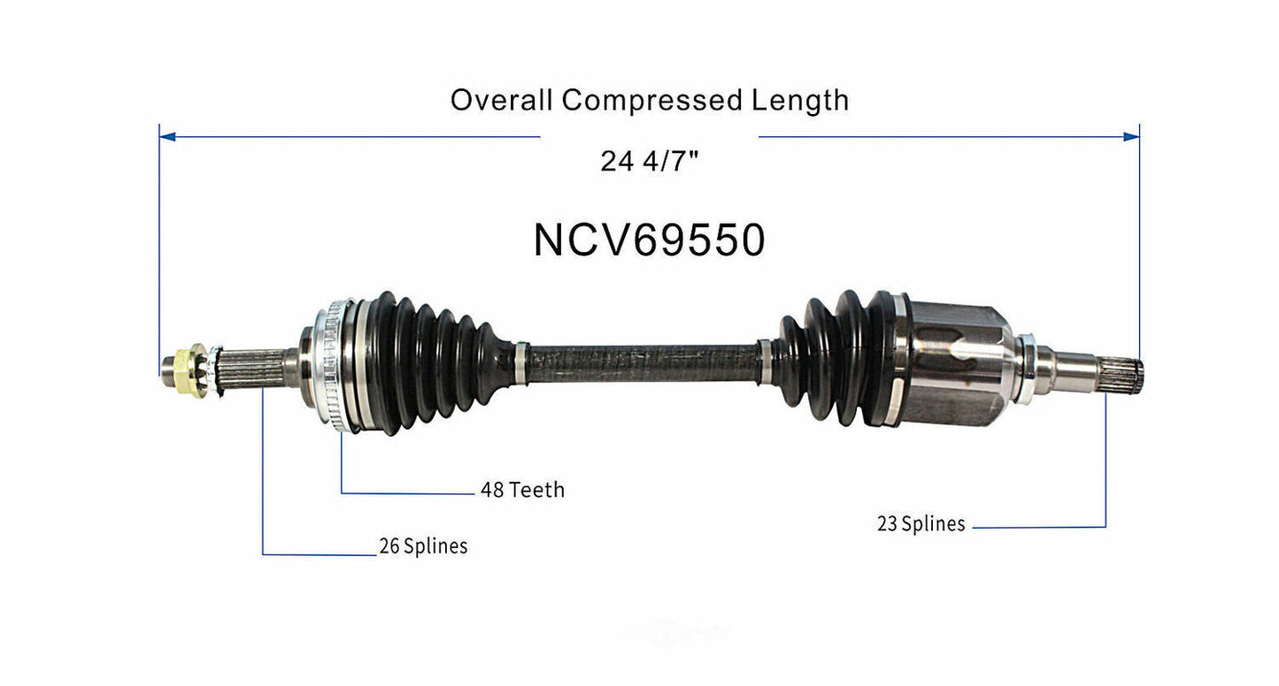 GSP North America NCV69550 CV Axle Assembly