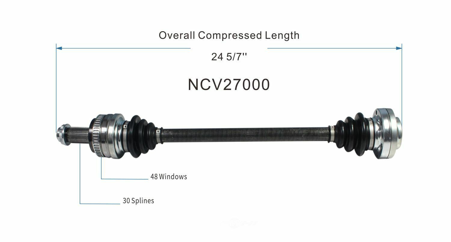GSP North America NCV27000 CV Axle Assembly