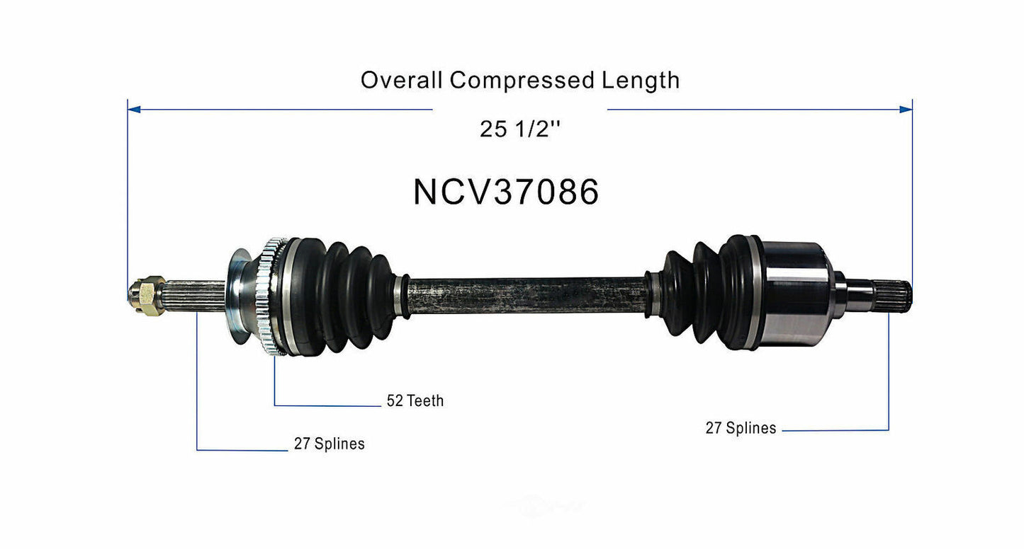 GSP North America NCV37086 CV Axle Assembly