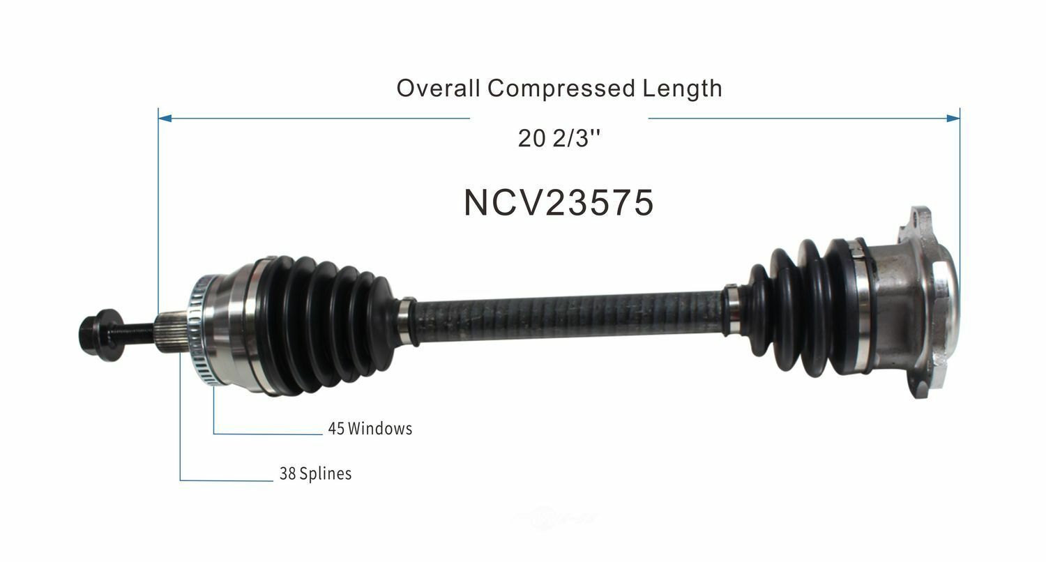 GSP North America NCV23575 CV Axle Assembly