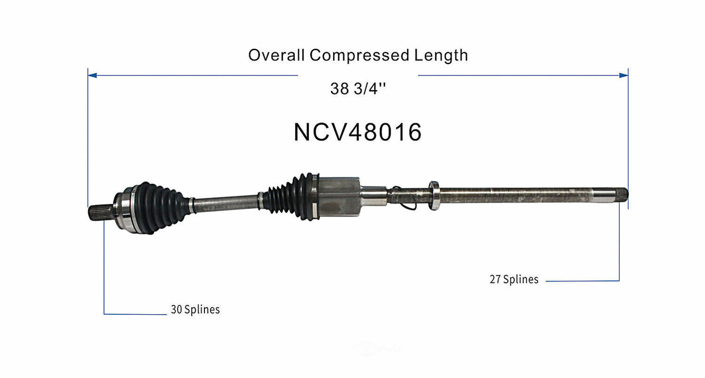GSP North America NCV48016 CV Axle Assembly