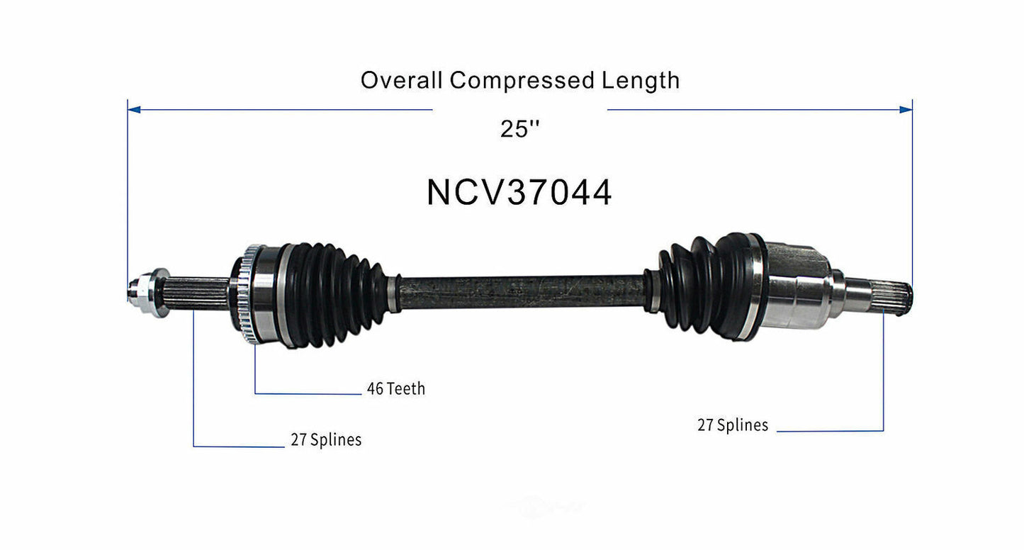 GSP North America NCV37044 CV Axle Assembly