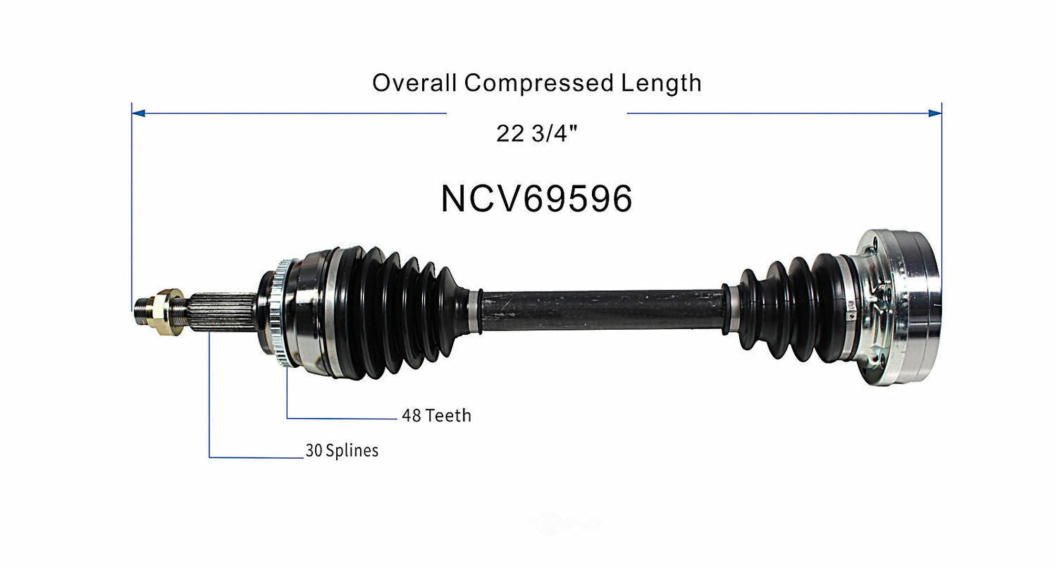 GSP North America NCV69596 CV Axle Assembly