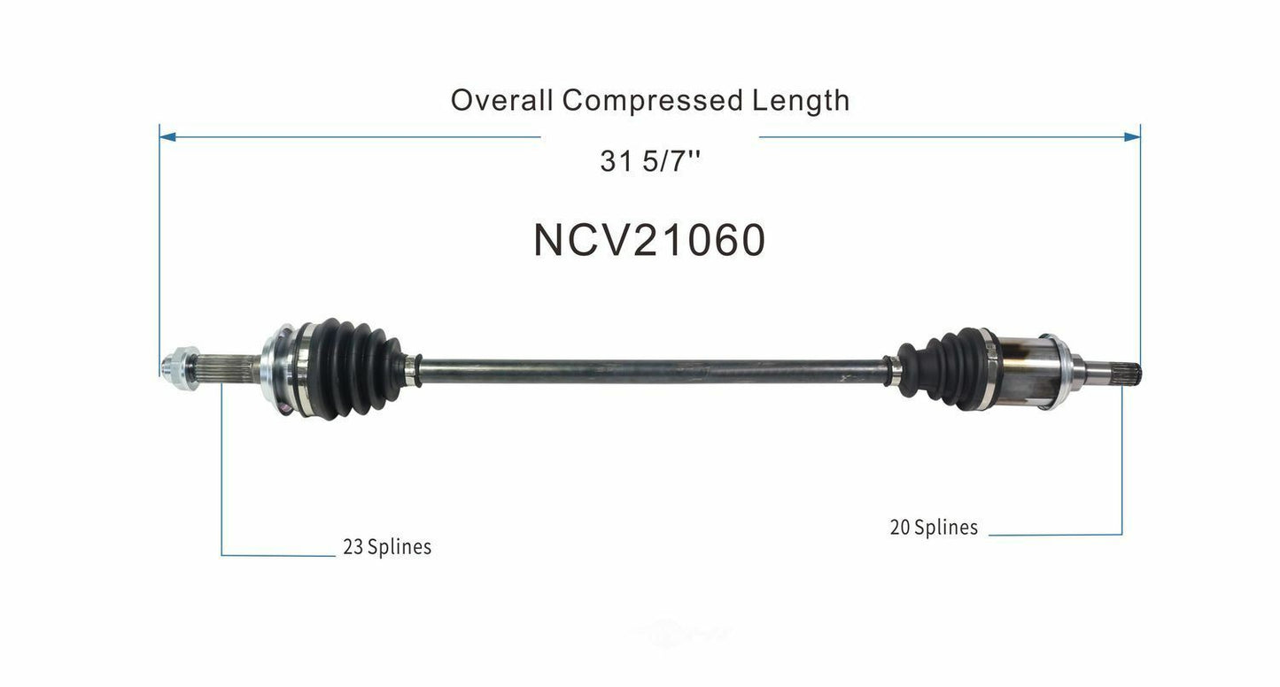 GSP North America NCV21060 CV Axle Assembly