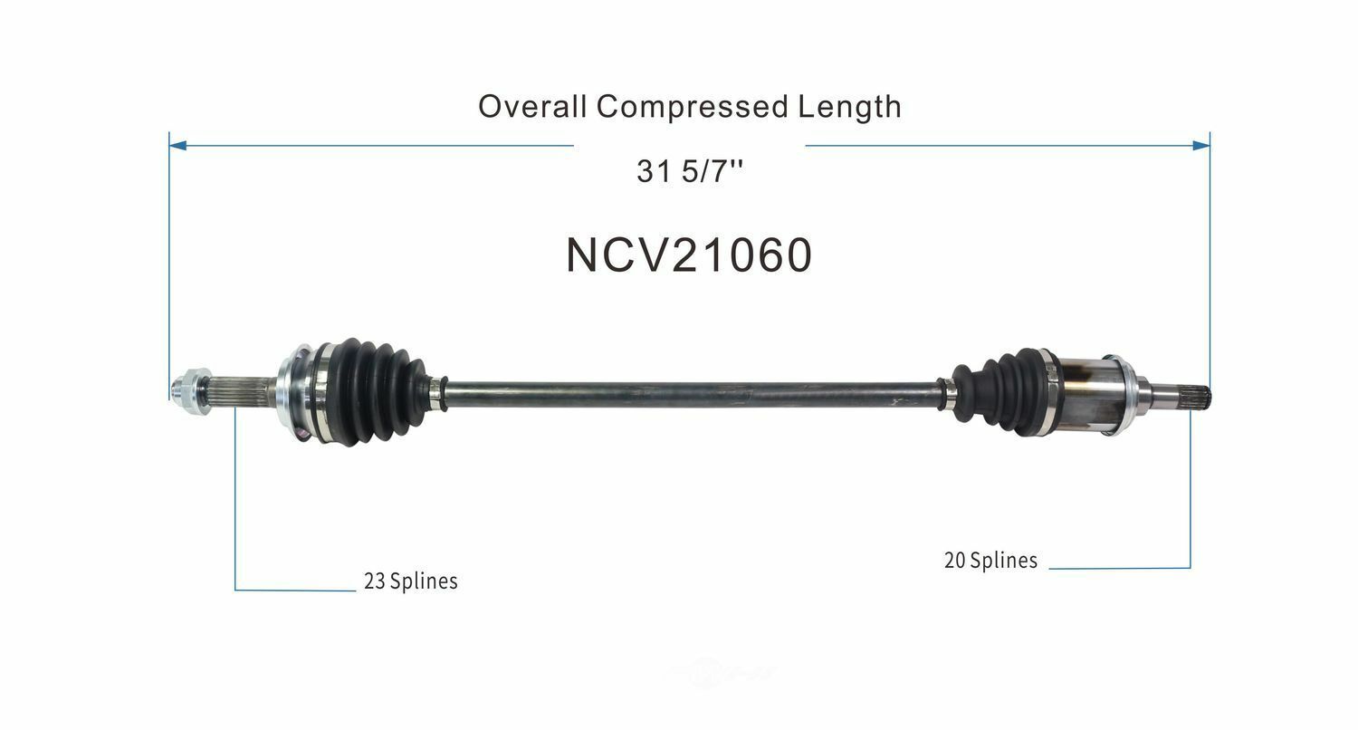 GSP North America NCV21060 CV Axle Assembly
