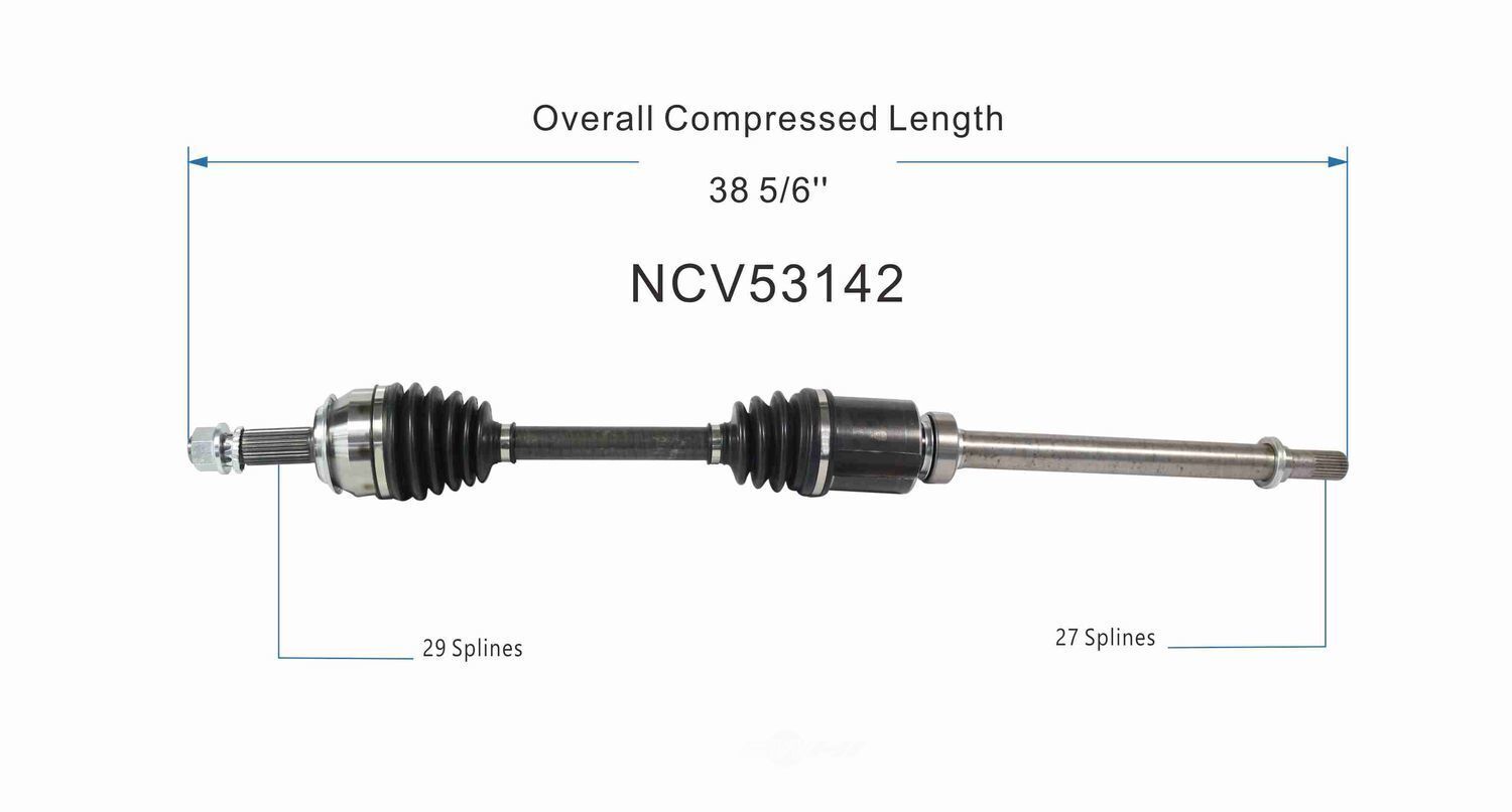 GSP North America NCV53142 CV Axle Assembly