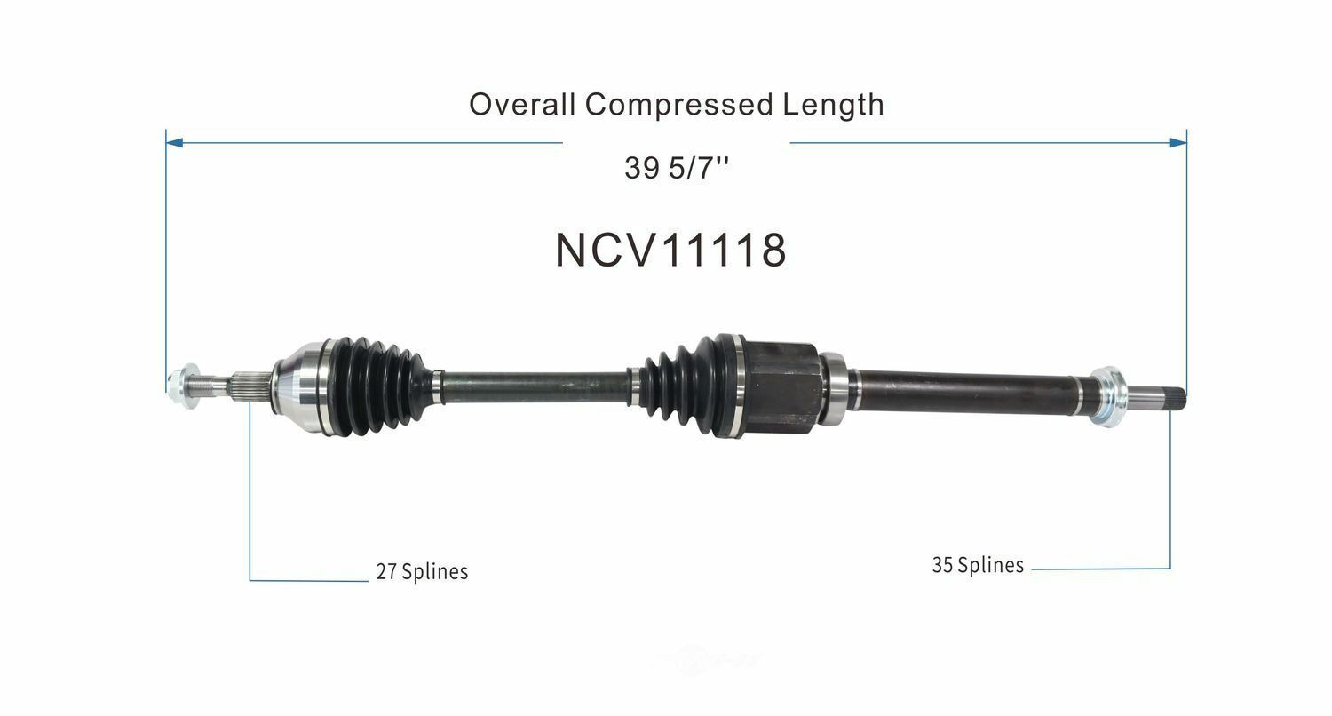 GSP North America NCV11118 CV Axle Assembly