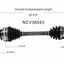 GSP North America NCV36543 CV Axle Assembly