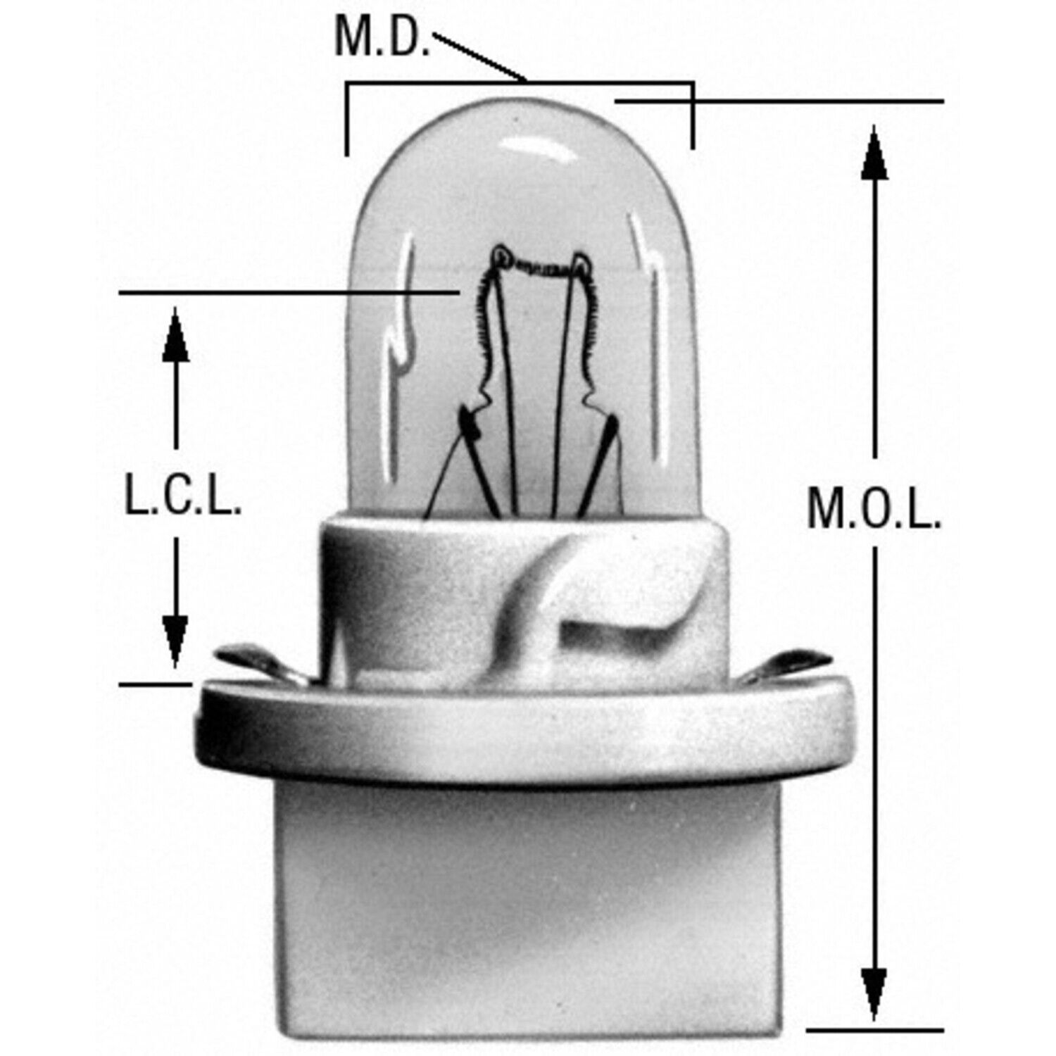 Wagner PC168 Instrument Panel Light Bulb