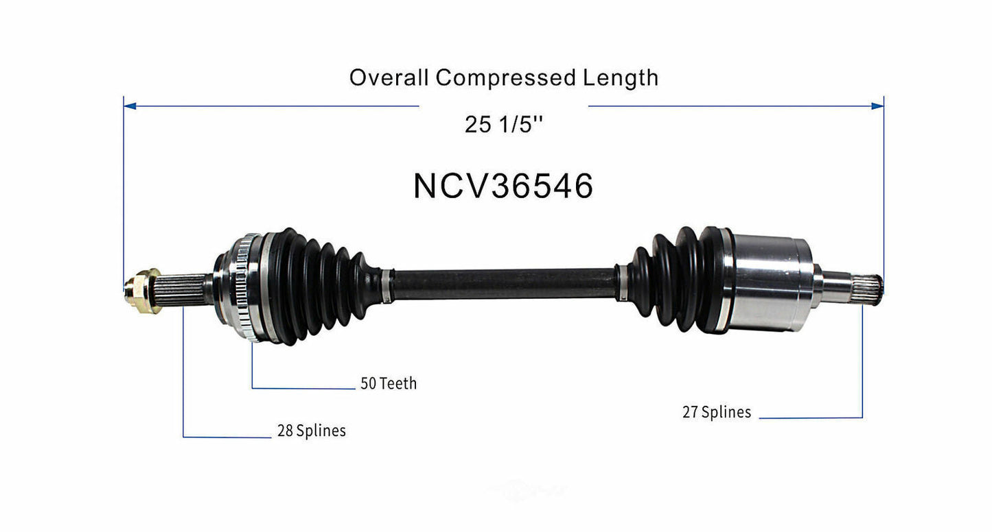 GSP North America NCV36546 CV Axle Assembly