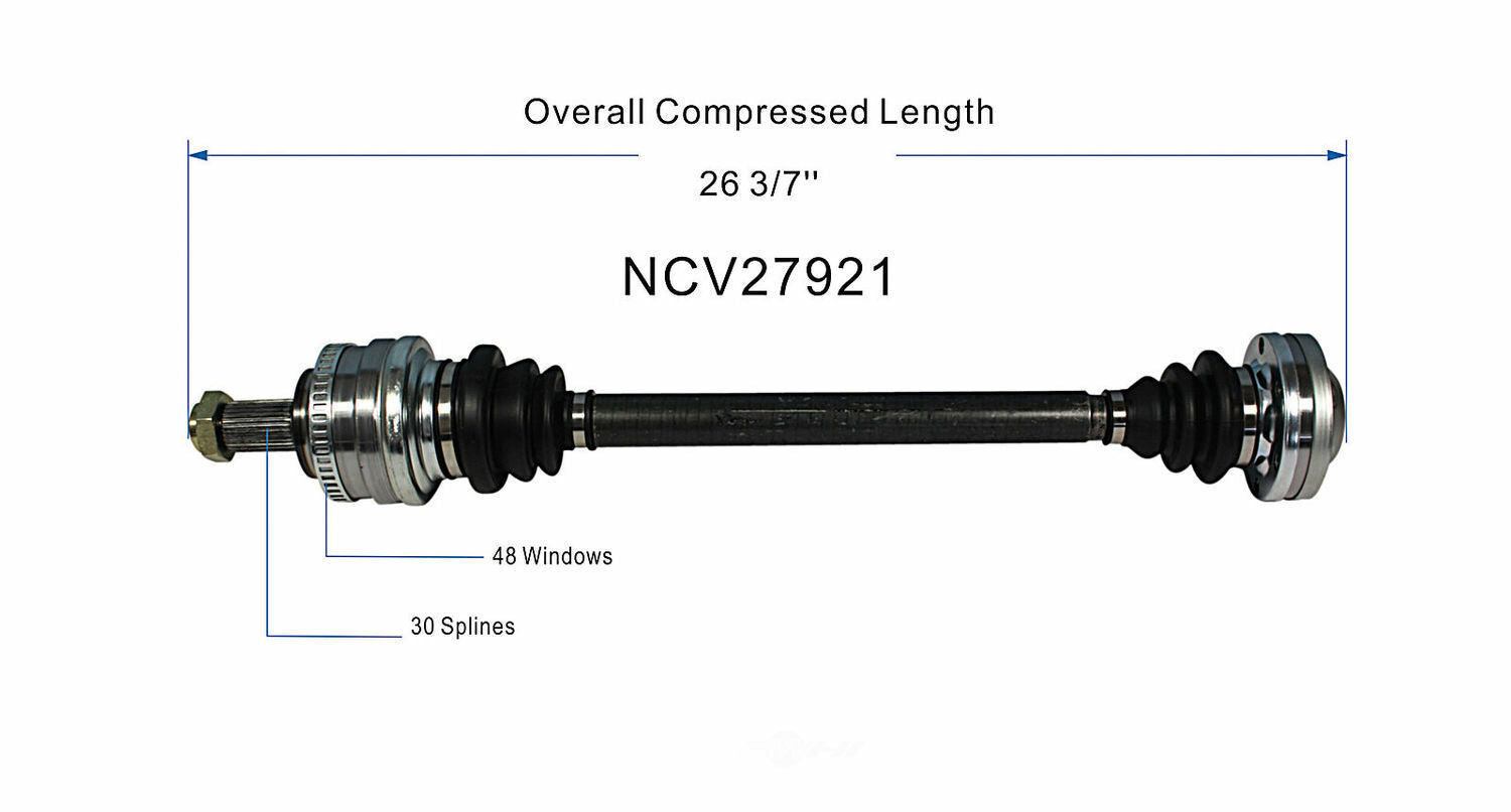 GSP North America NCV27921 CV Axle Assembly