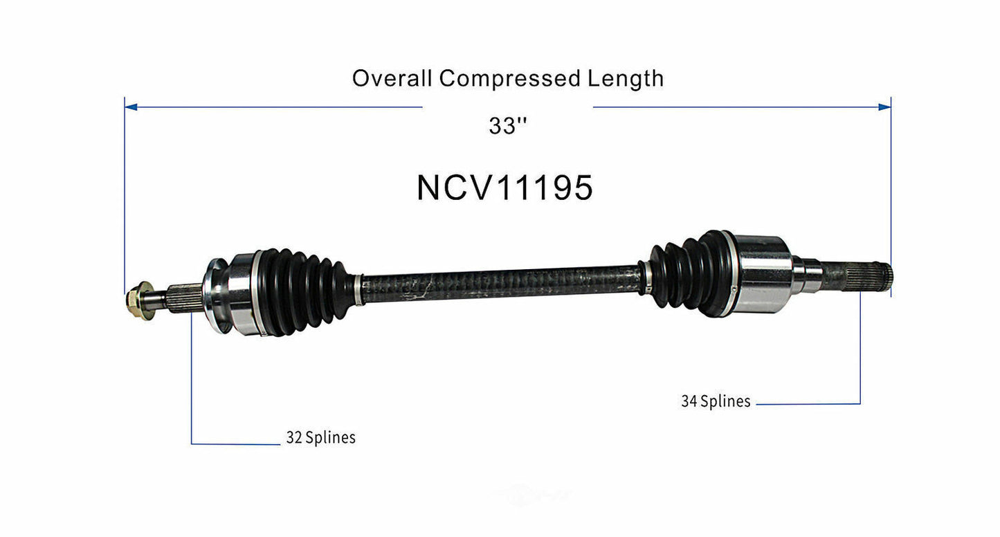 GSP North America NCV11195 CV Axle Assembly