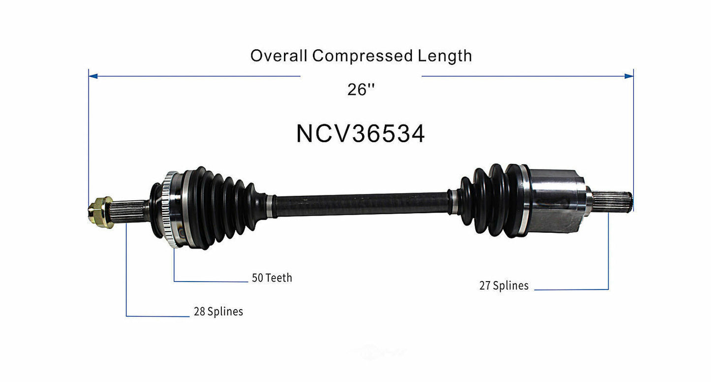 GSP North America NCV36534 CV Axle Assembly