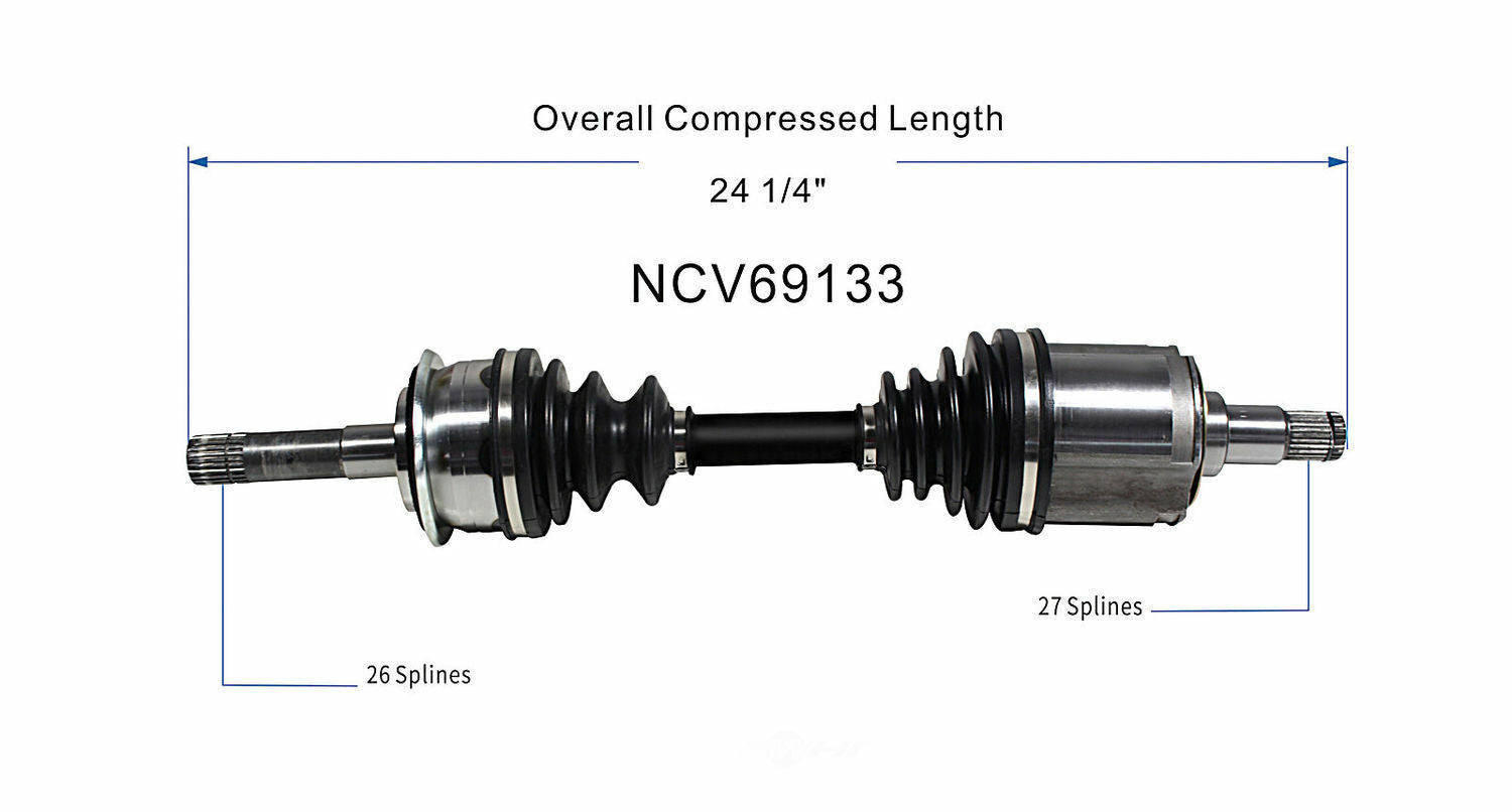 GSP North America NCV69133 CV Axle Assembly