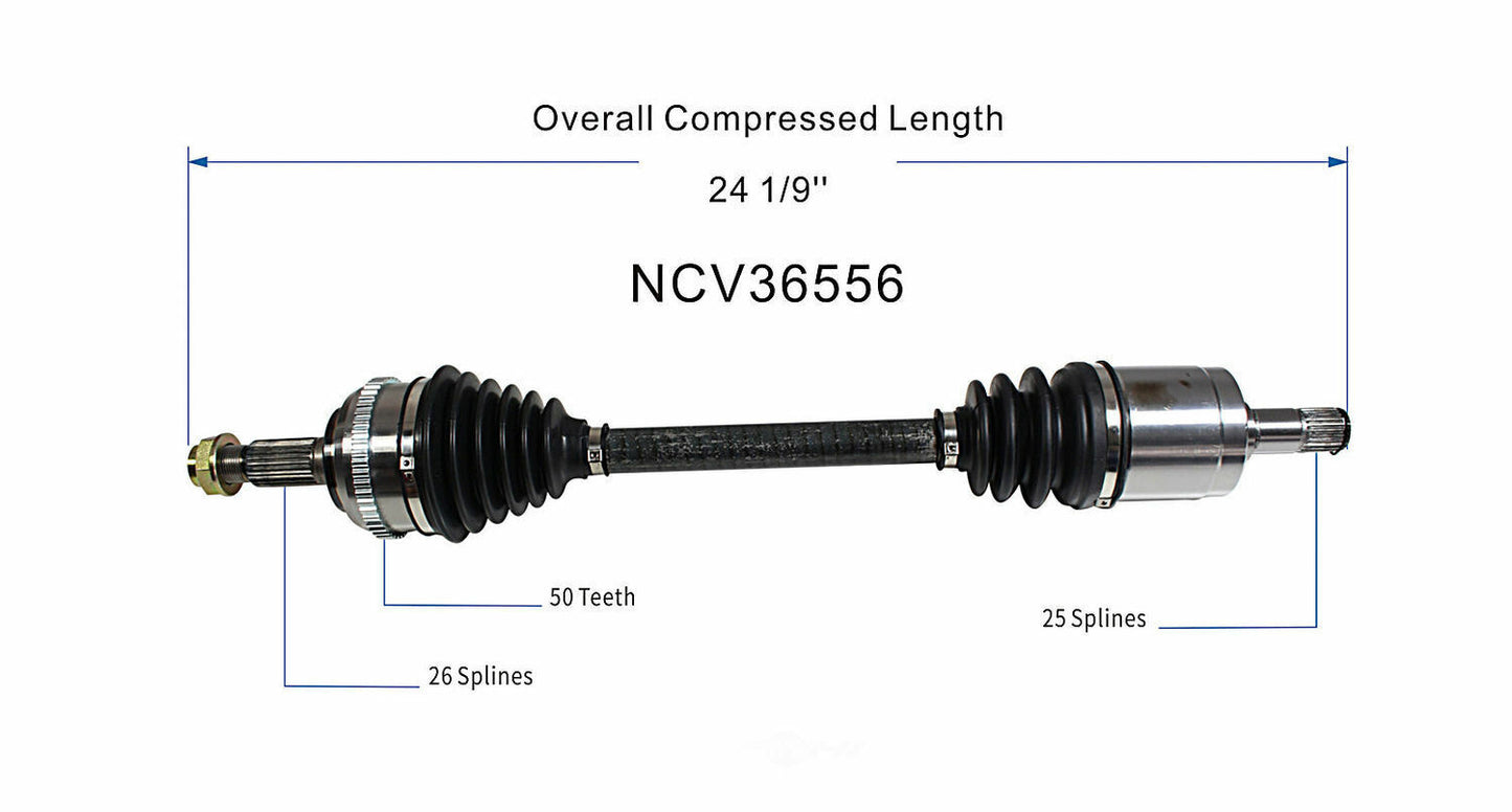 GSP North America NCV36556 CV Axle Assembly