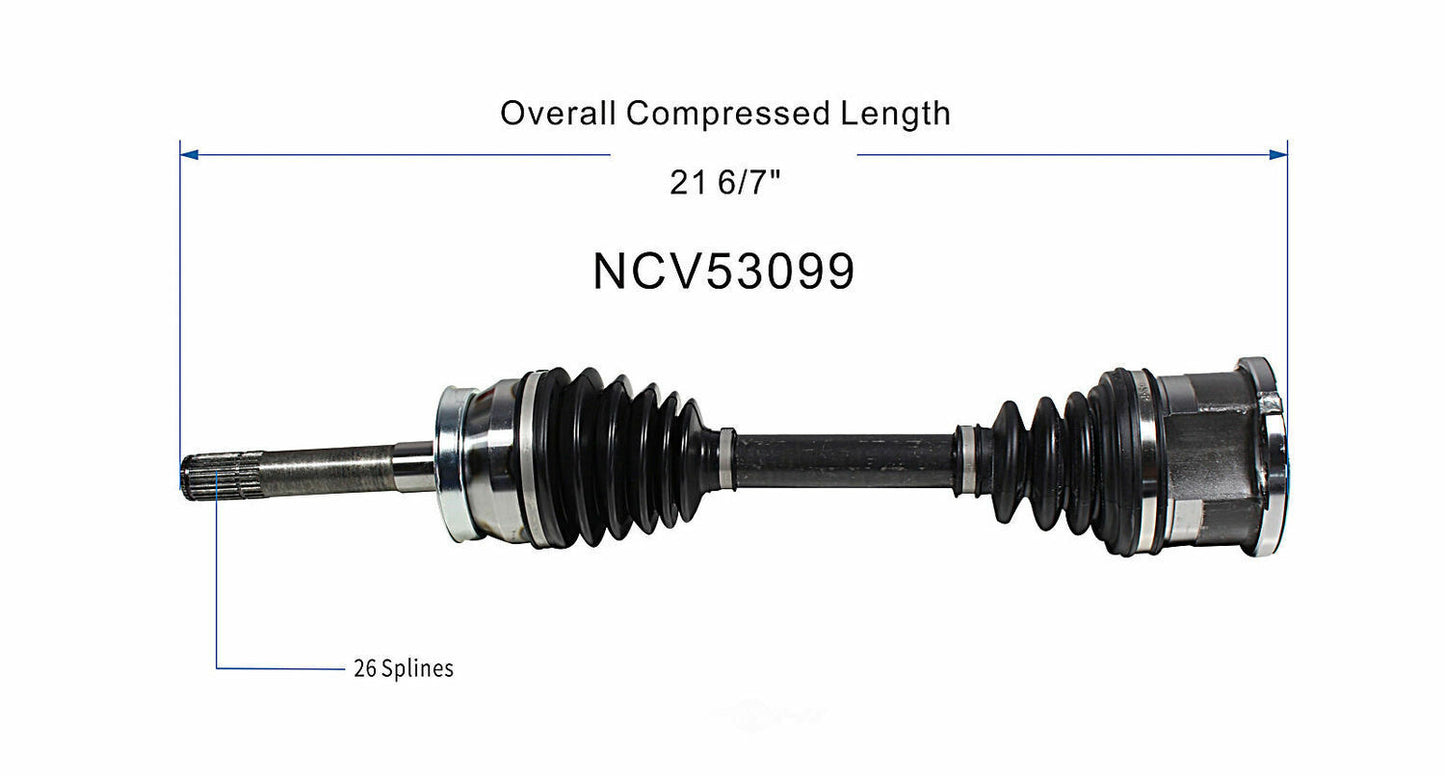 GSP North America NCV53099 CV Axle Assembly
