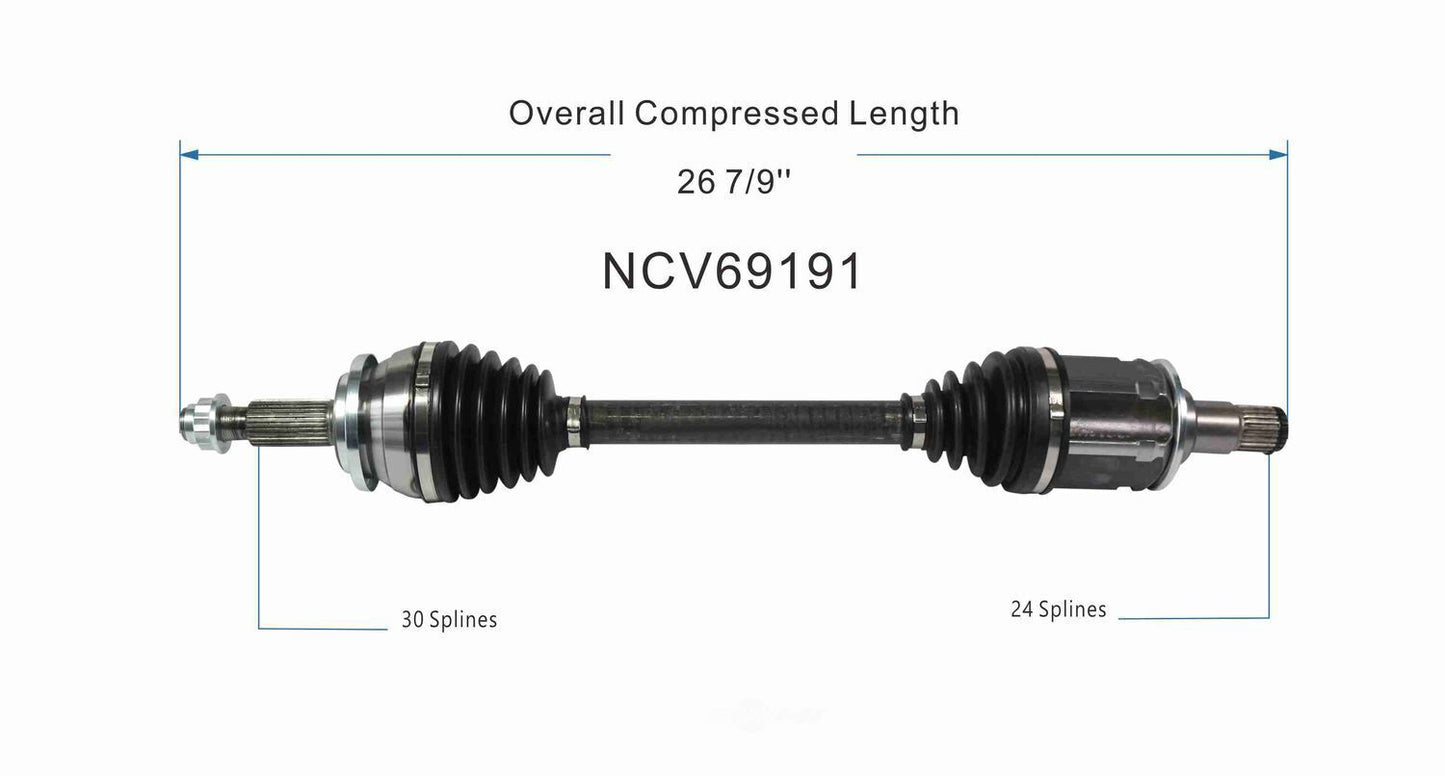 GSP North America NCV69191 CV Axle Assembly