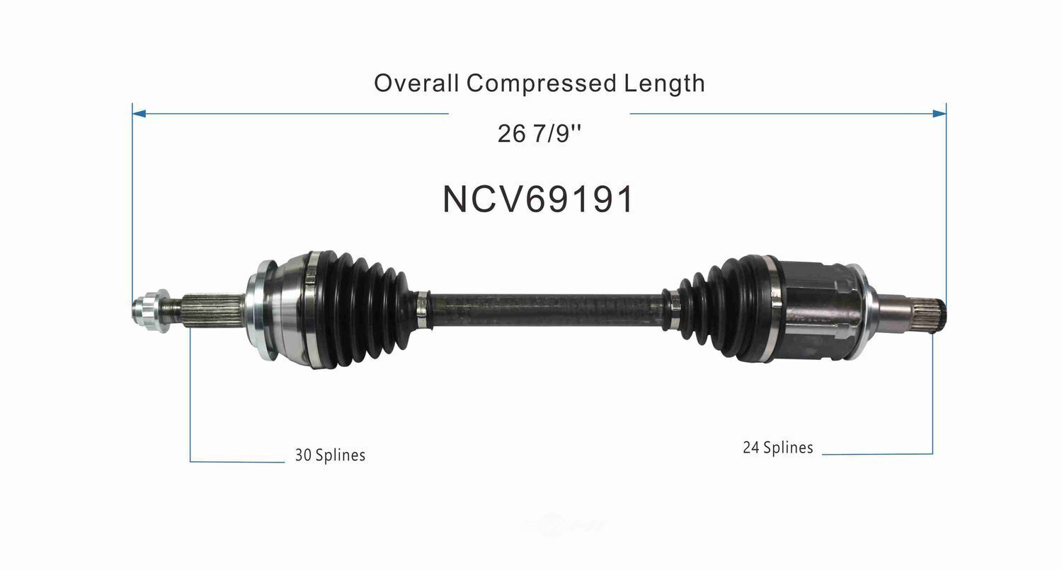 GSP North America NCV69191 CV Axle Assembly