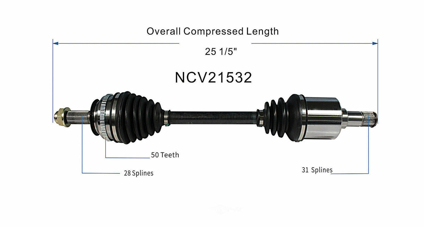 GSP North America NCV21532 CV Axle Assembly