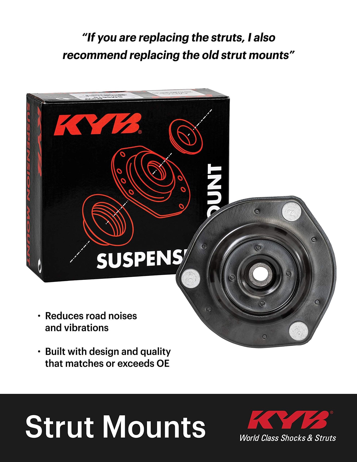Kit de herrajes para puntal de suspensión KYB SM5615
