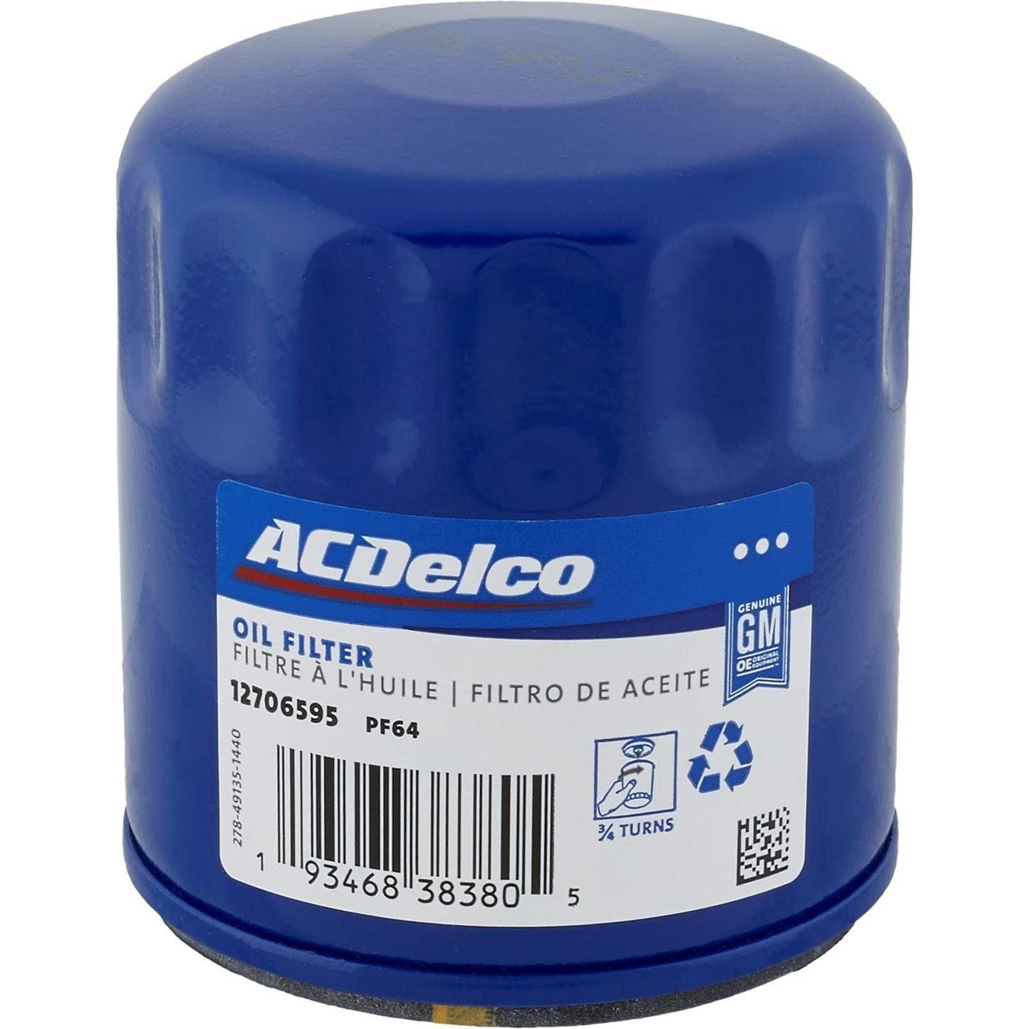 Filtro de aceite de motor ACDelco GM Original Equipment PF64