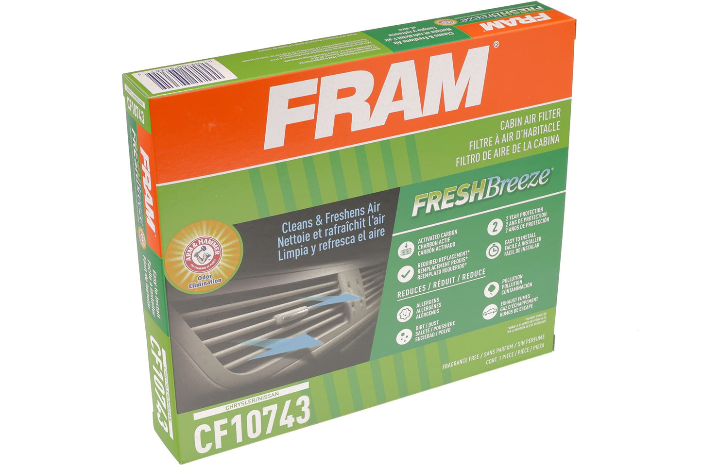 Filtro de aire de cabina Fram CF10743