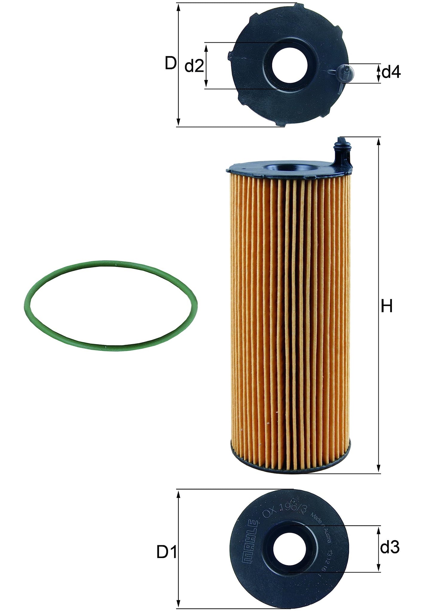 Mahle OX 196/3D Engine Oil Filter