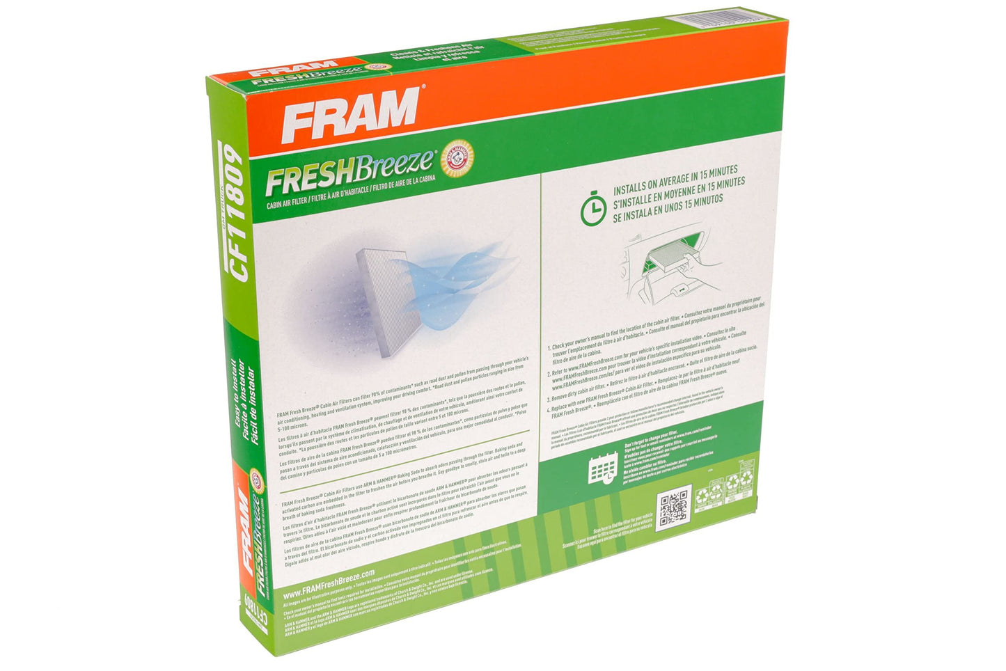 Filtre à air d'habitacle Fram CF11809