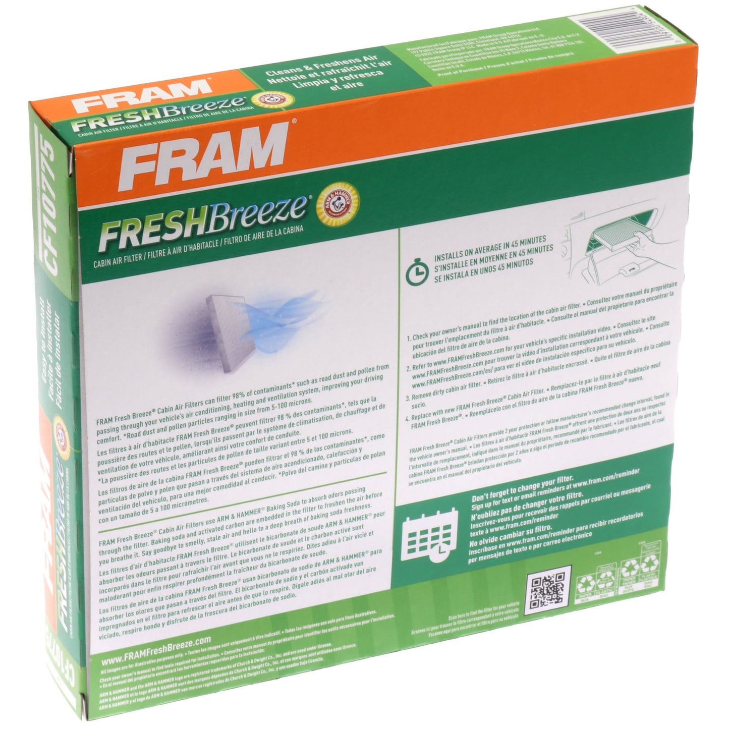 Fram CF10775 Cabin Air Filter