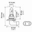 Bombilla para faros delanteros Hella 9005