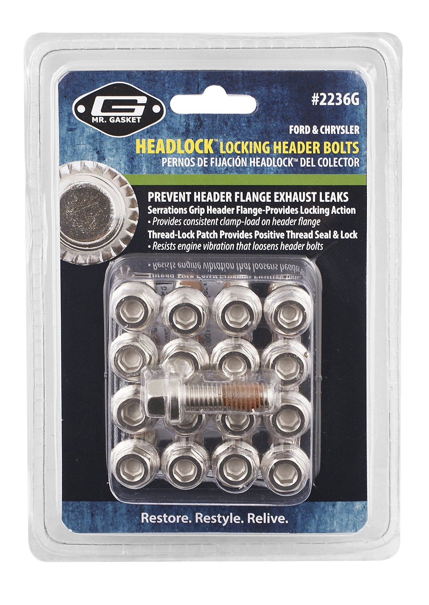 Mr Gasket 2236G Exhaust Header Bolt