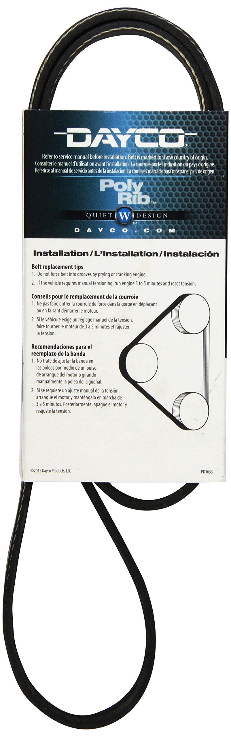 Dayco 5050445 Serpentine Belt