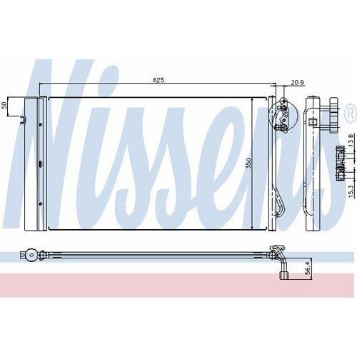 Nissens North America 94873 Condensador de aire acondicionado