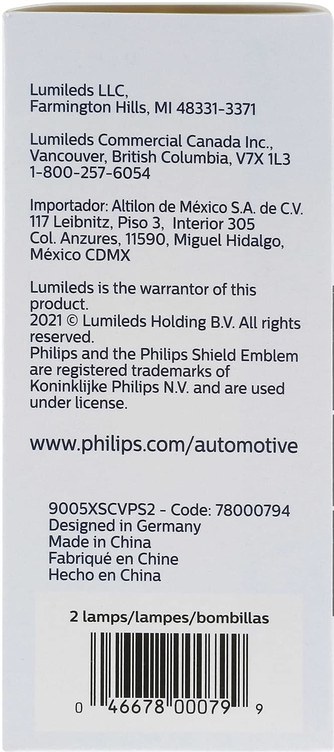 Philips 9005XSCVPS2 Bombilla para faros delanteros
