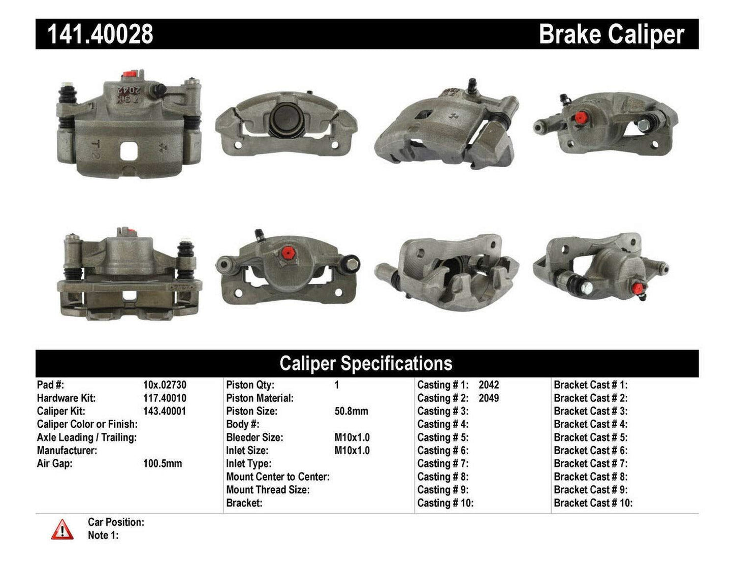 Centric Parts 14140028